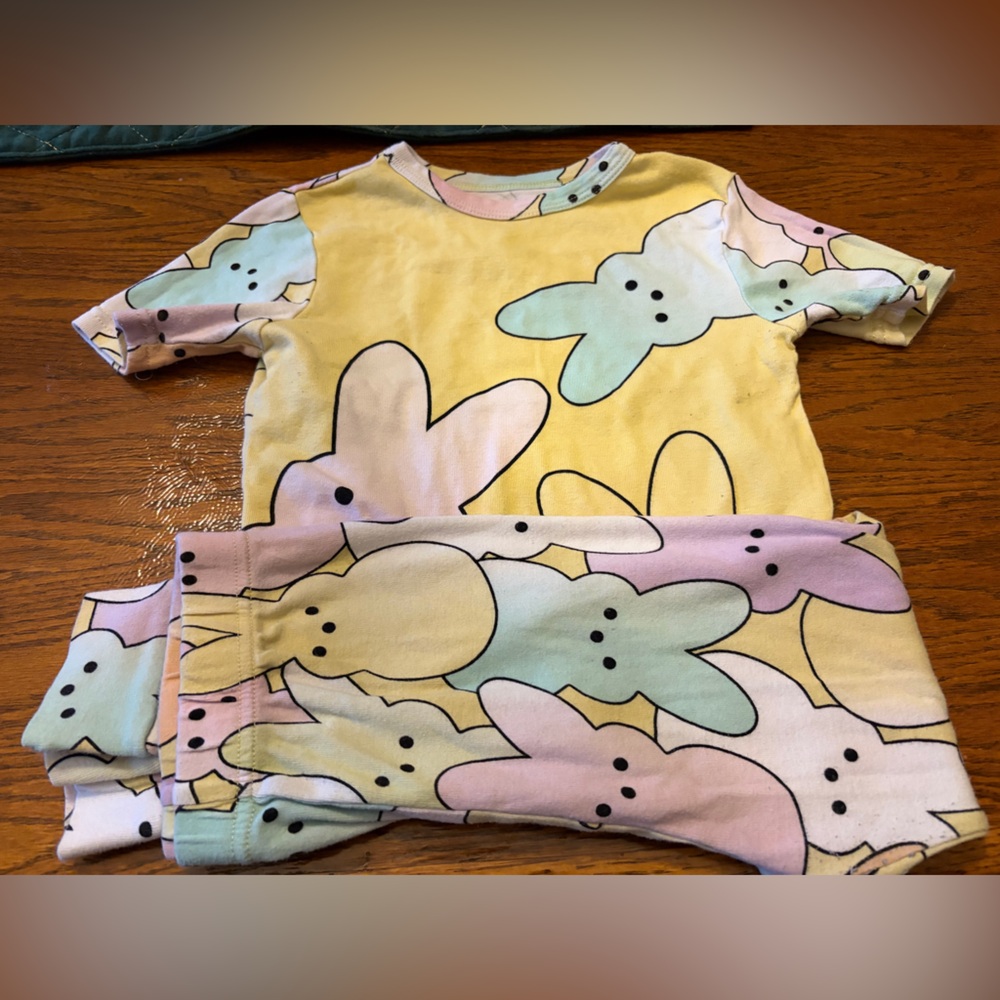 Charming Bunny Peep Kids Pajama Set